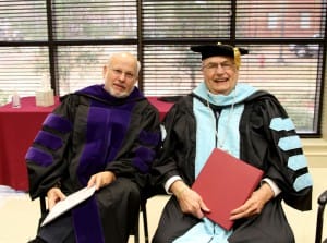 Graduation speaker Charlie Mitchell of Oxford and Hinds President Dr. Clyde Muse.
