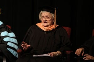Bobbie Anderson of Vicksburg, Dean Emeritus of the nursing school at Hinds Community College, was the speaker for the Dec. 18 nursing and allied health graduation ceremony.